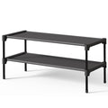 Kitsure Shoe Rack - Non-Woven Shoe Rack Shelf, Shoe Organizer for Closet, Entryway, Garage & Corridor, Stackable Shoe Shelves, 27.5" Wide - 3 Tier, Black