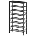 YATINEY 10 Tier Shoe Rack, Large Capacity Shoe Storage Organizer Holds 40 Pairs, Sturdy and Stable, for Entryway, Hallway, Closet, Dorm Room, Rustic Brown SS10BR