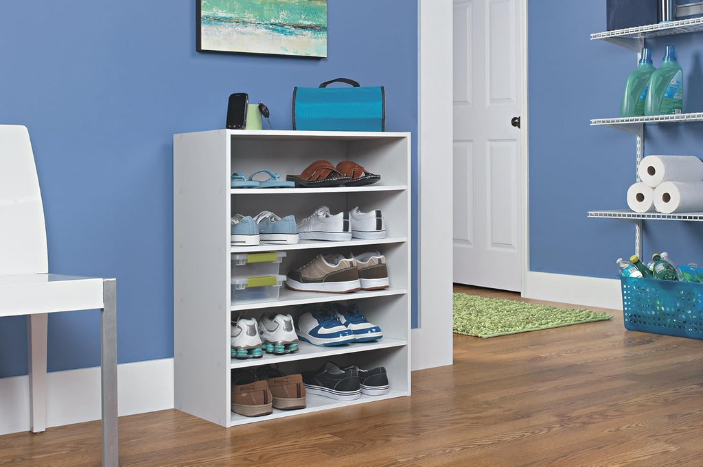 ClosetMaid 1565 Stackable 5-Shelf Organizer, White
